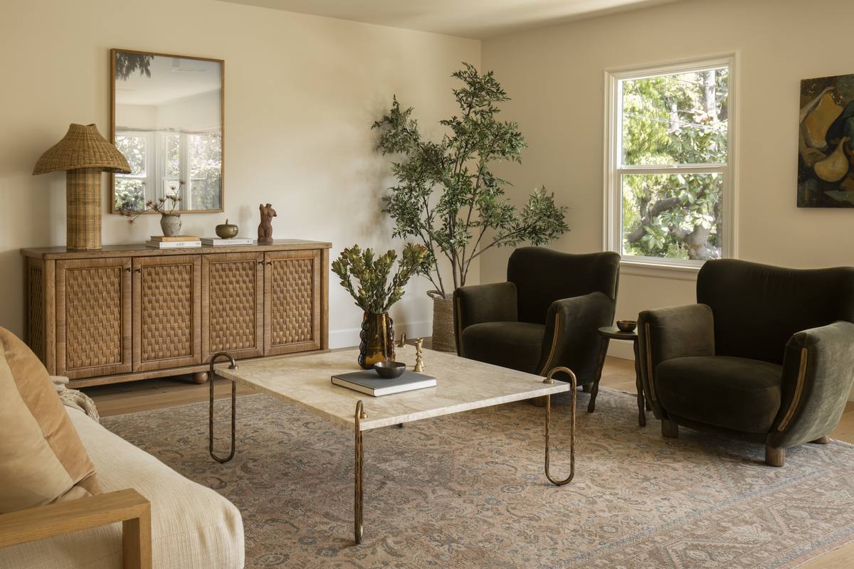 Redcliff renovation — open living room