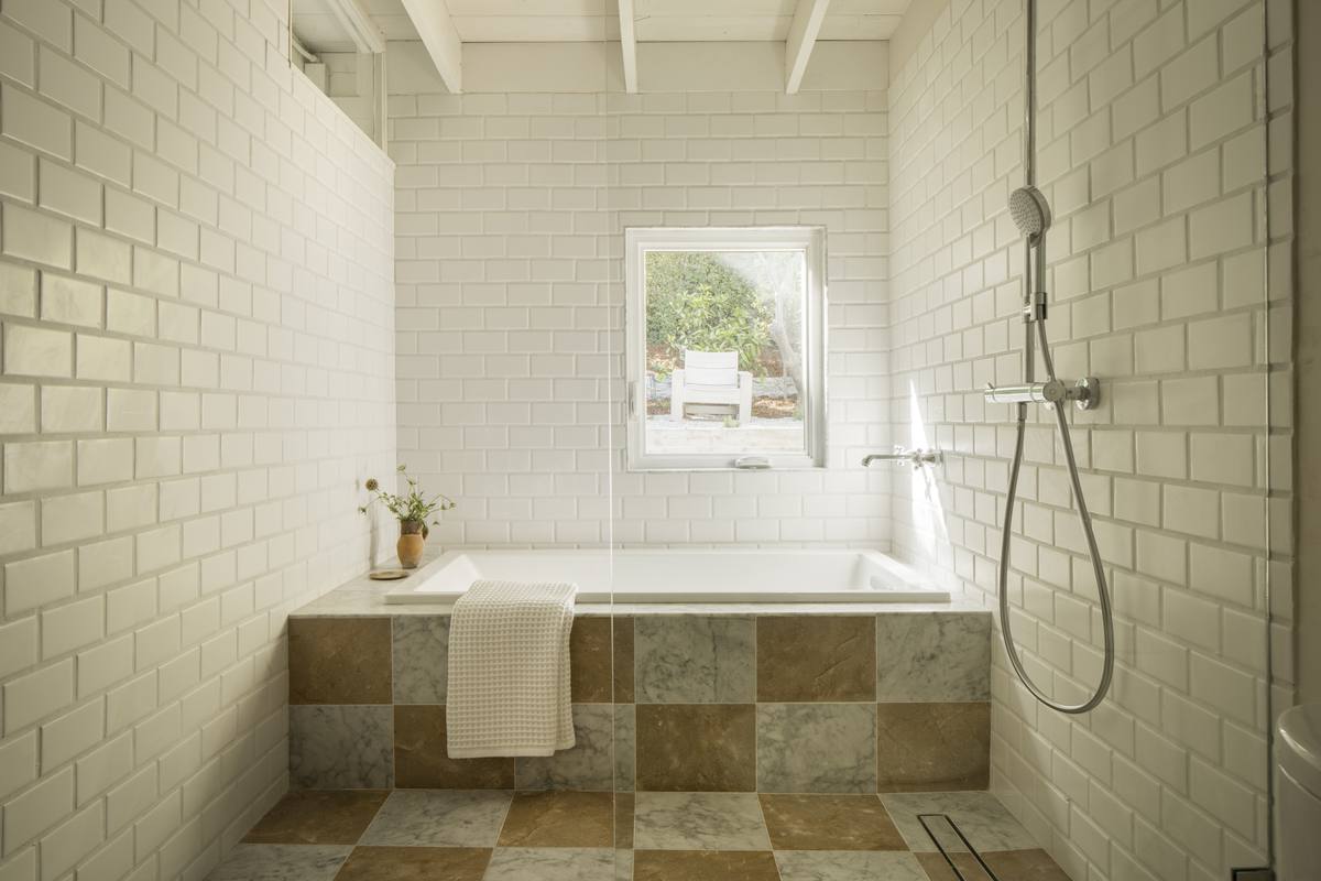 Redcliff renovation — remodeled bathroom