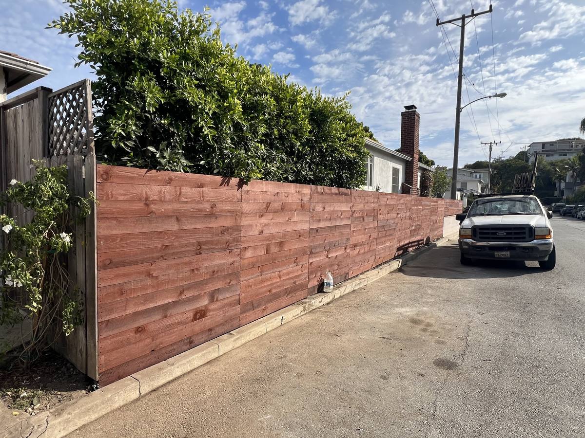 Rennie ADU, new redwood fence and gates